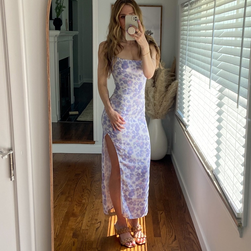 Hello molly Blissful Dawn Midi Dress Purple - M